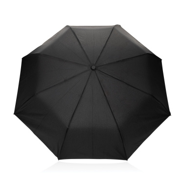 Logotrade promotional giveaways photo of: Kaycey 21" AWARE™ RPET Acacia wood mini auto open umbrella
