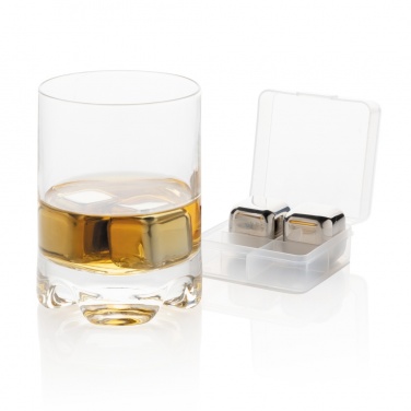 Logotrade promotional giveaways photo of: Re-usable stainless steel ice cubes 4pc