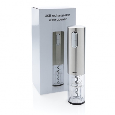 Logo trade promotional items picture of: Electric wine opener - USB rechargeable