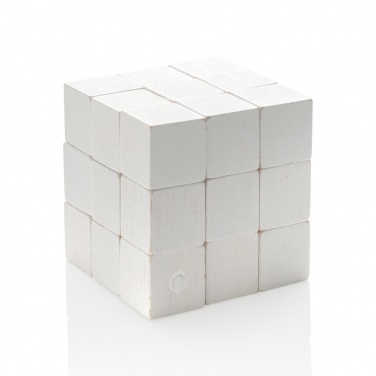 Logotrade promotional item picture of: Wooden brain game in canvas pouch