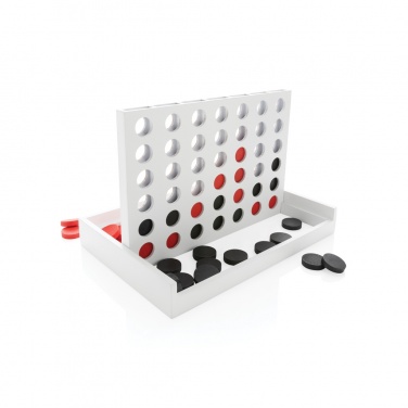Logo trade advertising products picture of: Connect four wooden game