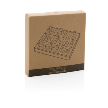 Logo trade promotional product photo of: Wooden Sudoku game