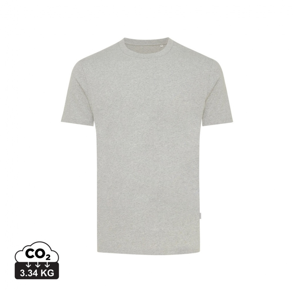 Logo trade promotional merchandise image of: Iqoniq Manuel recycled cotton t-shirt undyed