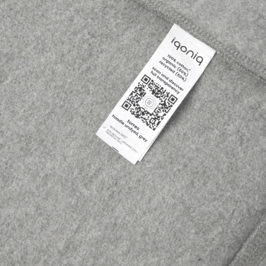 Logo trade advertising products image of: Iqoniq Torres recycled cotton hoodie undyed