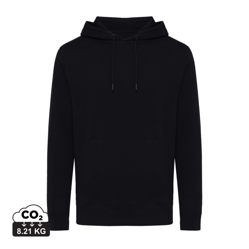 Logo trade promotional merchandise image of: Iqoniq Rila lightweight recycled cotton hoodie