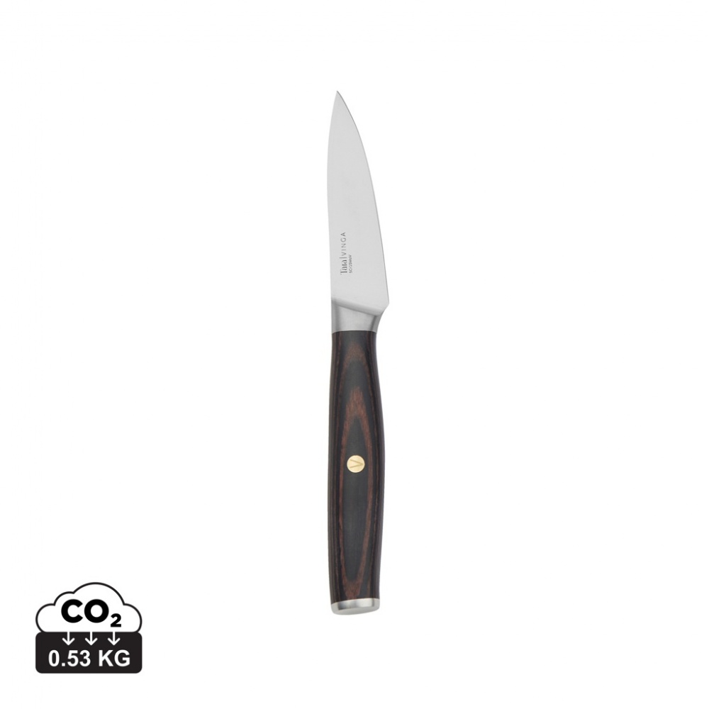 Logo trade business gift photo of: VINGA Tara RCS recycled steel paring knife