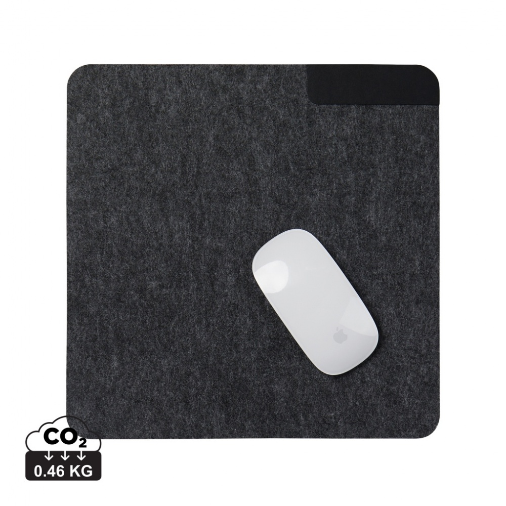 Logo trade promotional item photo of: VINGA Albon GRS recycled felt mouse pad