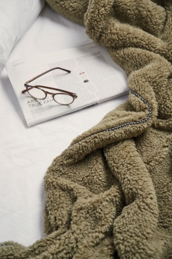 Logo trade promotional gifts image of: VINGA Maine GRS recycled double pile blanket