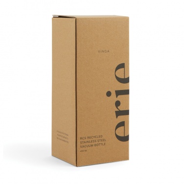 Logo trade promotional item photo of: VINGA Erie RCS steel vacuum bottle 450 ML