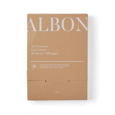 Logo trade promotional items image of: VINGA Albon GRS recycled felt notebook