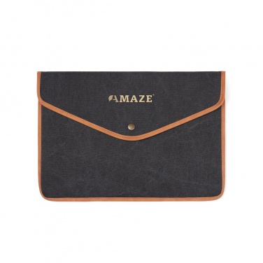 Logo trade promotional items picture of: VINGA Bosler GRS recycled canvas 16" laptop sleeve