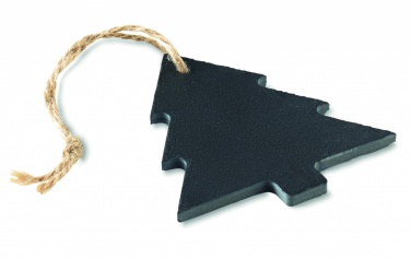 Logo trade promotional items image of: Slate xmas hanger tree