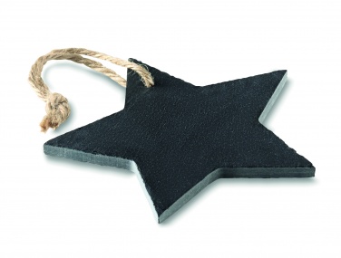 Logotrade promotional merchandise image of: Slate xmas hanger star