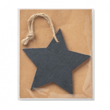 Logo trade promotional products picture of: Slate xmas hanger star