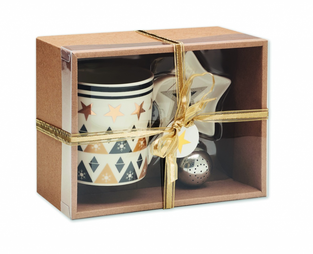 Logo trade promotional giveaways picture of: Mug mini plate filter in box