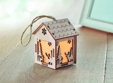 Logotrade promotional product picture of: MDF house with light