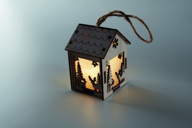 Logo trade corporate gift photo of: MDF house with light