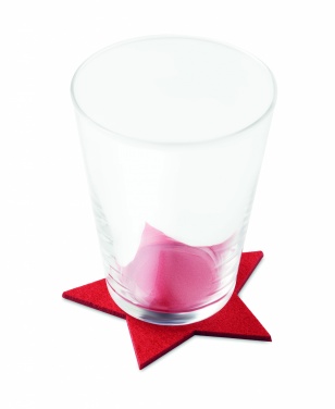 Logotrade promotional item image of: RPET 4 felt coaster set