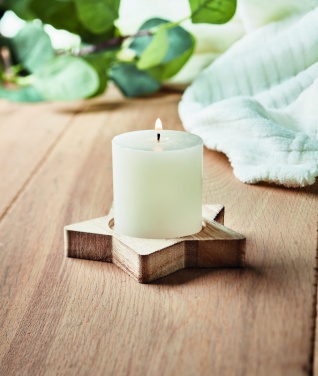 Logo trade promotional product photo of: Candle on star wooden base