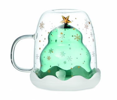 Logo trade promotional merchandise image of: Double wall borosilicate mug