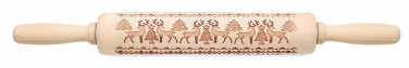 Logo trade promotional gifts picture of: Christmas pastry wooden rolling