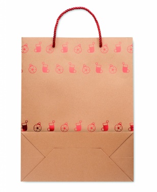 Logo trade promotional items picture of: Gift paper bag with pattern