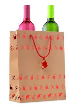 Logo trade advertising products image of: Gift paper bag with pattern