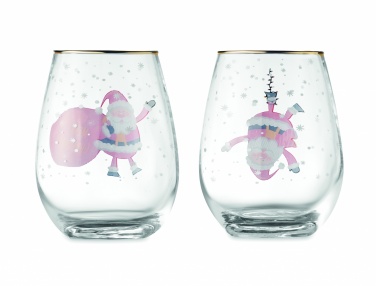 Logotrade corporate gift picture of: Set of 2 Christmas glasses