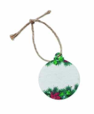 Logotrade promotional merchandise picture of: Seed paper Xmas ornament