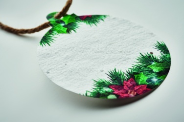 Logo trade business gift photo of: Seed paper Xmas ornament
