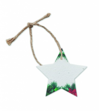 Logo trade business gift photo of: Seed paper Xmas ornament