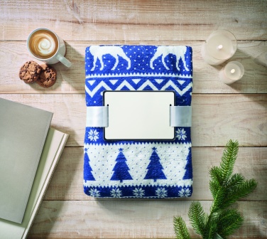 Logo trade promotional products image of: RPET fleece blanket 190 gr/m²