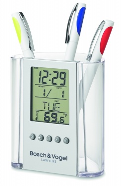 Logotrade promotional gift image of: Pen holder with calendar