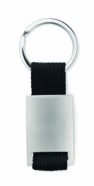 Logo trade promotional gifts image of: Metal rectangular key ring Espoo
