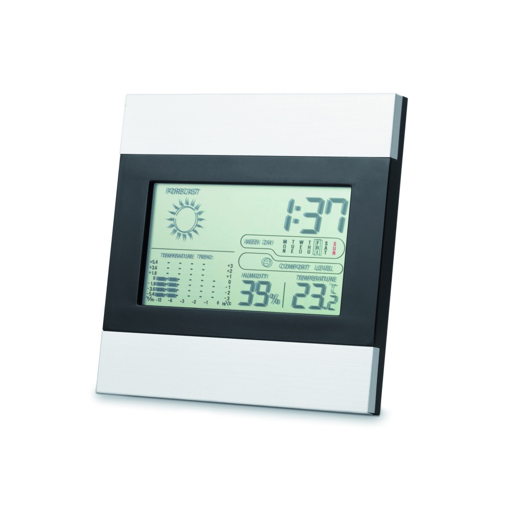 Logo trade promotional products picture of: Weather station and clock