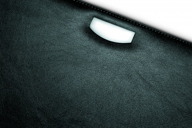 Logo trade promotional giveaways image of: PU portfolio w/ 20 pages bloc