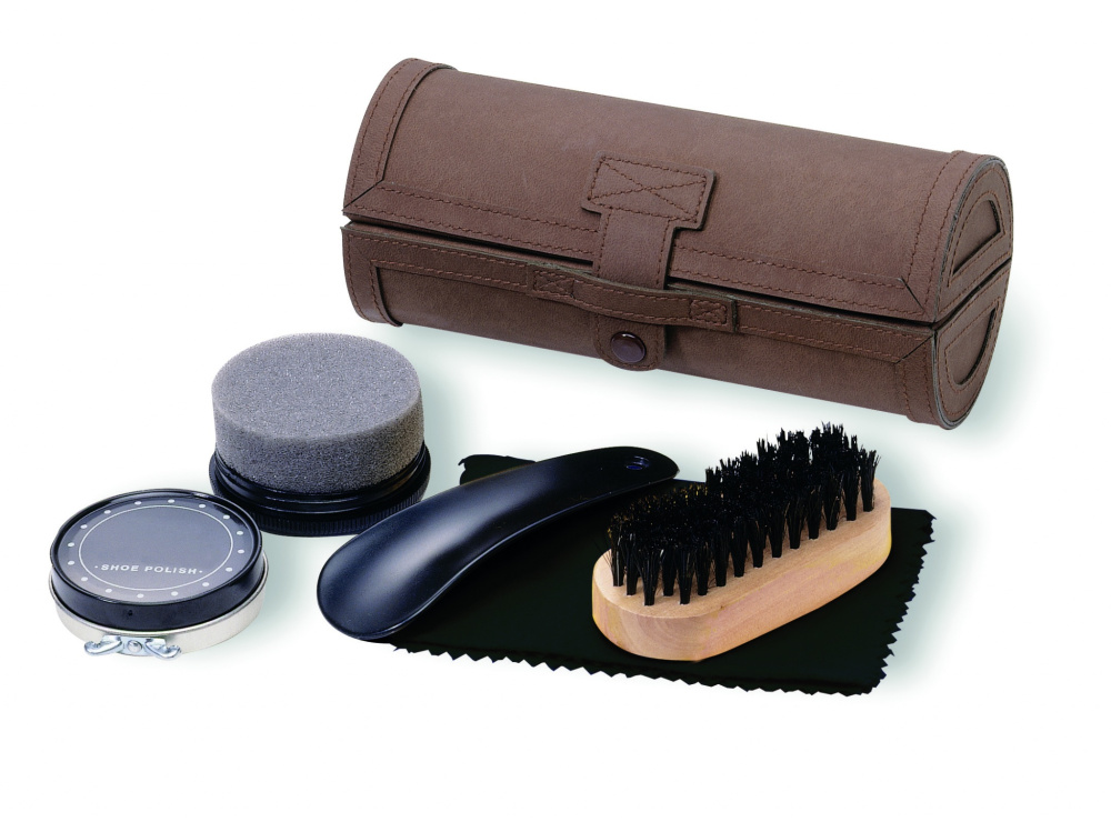 Logo trade promotional giveaways picture of: Shoe polish kit