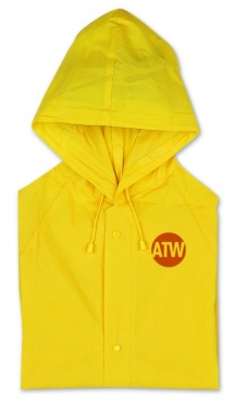 Logo trade promotional gifts picture of: PVC raincoat with hood