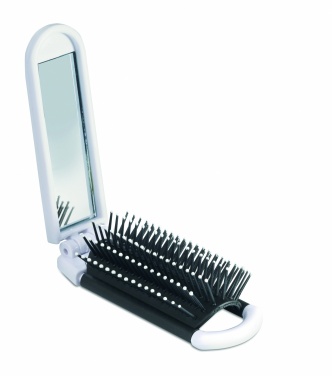 Logotrade promotional merchandise image of: Foldable hairbrush with mirror