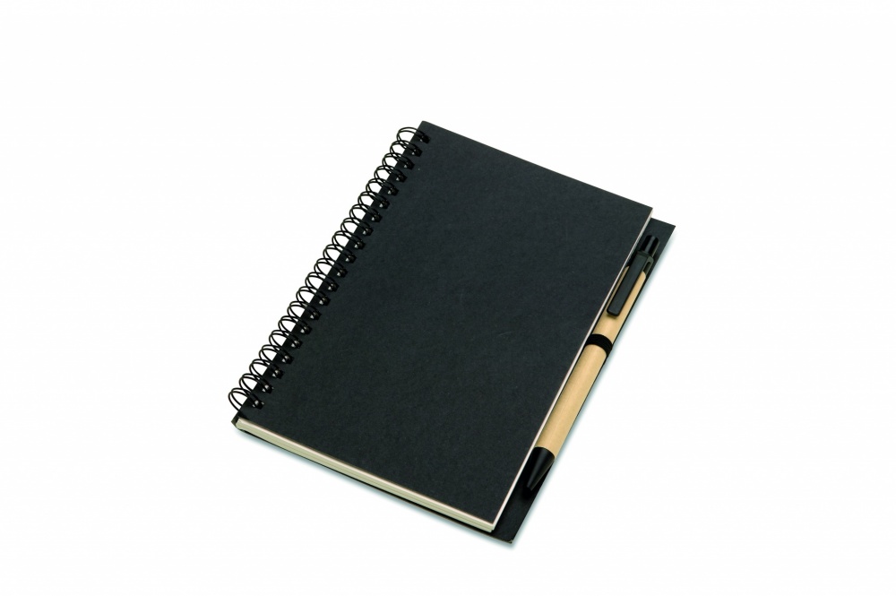 Logotrade promotional item picture of: B6 Recycled notebook with pen