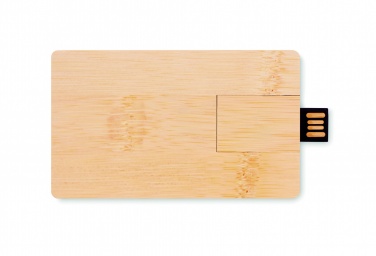 Logo trade promotional giveaways picture of: 16GB bamboo casing USB