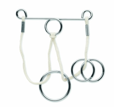 Logotrade promotional products photo of: Set of 2 metal brain teasers