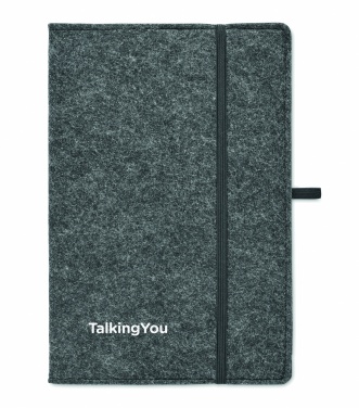 Logotrade promotional items photo of: A5 notebook RPET felt