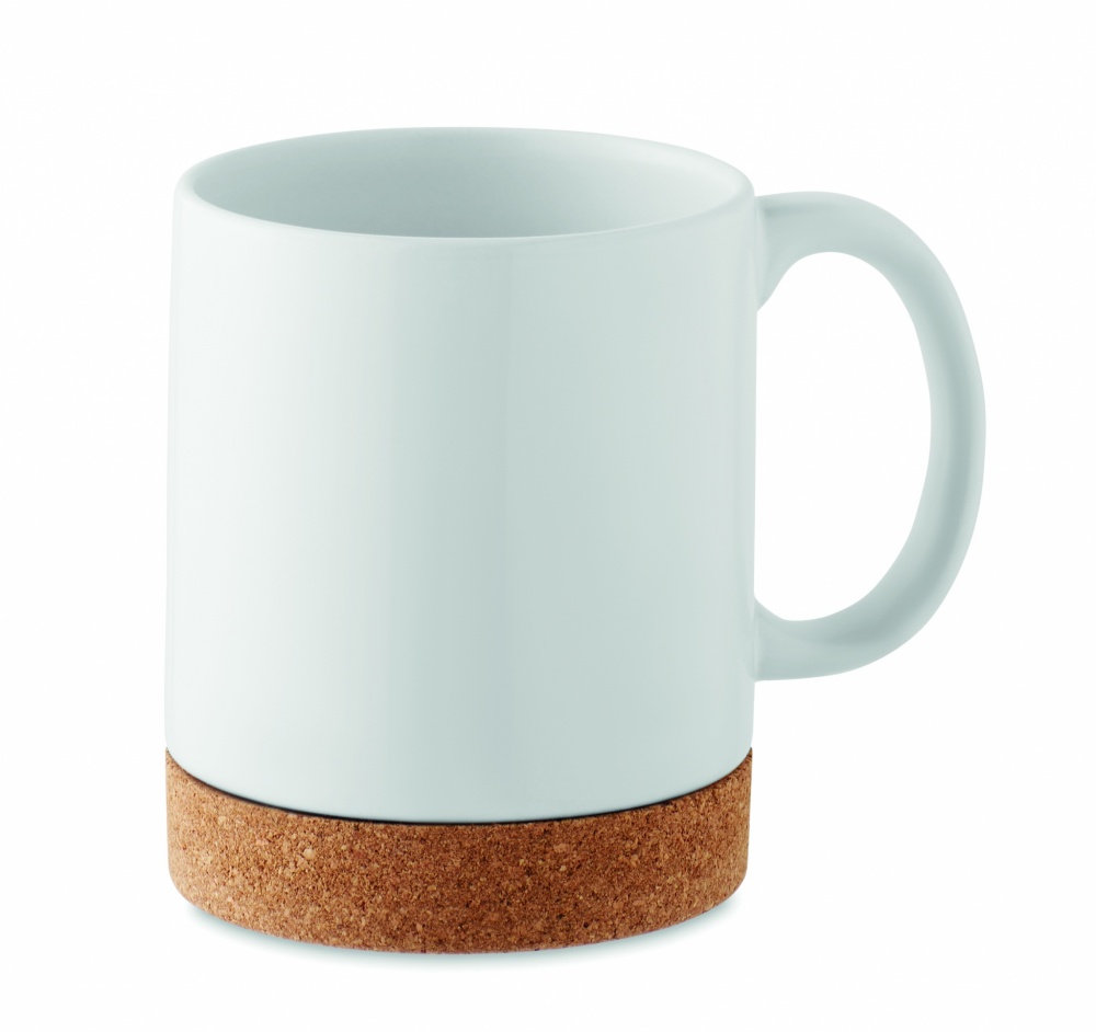 Logo trade promotional product photo of: Ceramic cork mug 280 ml