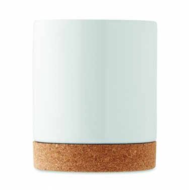 Logo trade promotional merchandise photo of: Ceramic cork mug 280 ml