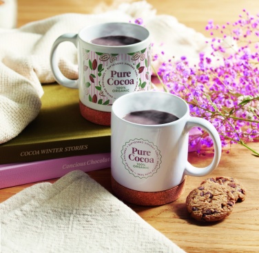 Logotrade promotional gift image of: Ceramic cork mug 280 ml