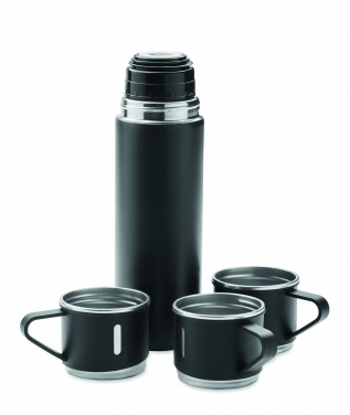 Logo trade promotional merchandise photo of: Double wall bottle and cup set