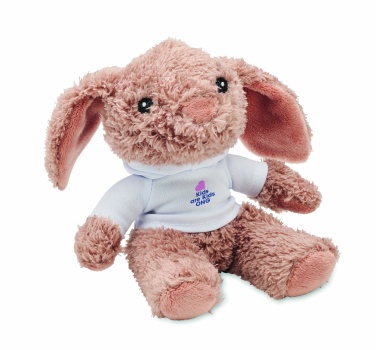 Logo trade business gift photo of: Bunny plush wearing a hoodie
