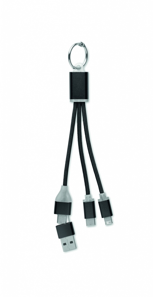 Logo trade promotional item photo of: 4 in 1 charging cable type C