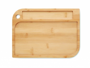 Logo trade business gift photo of: Meal plate in bamboo